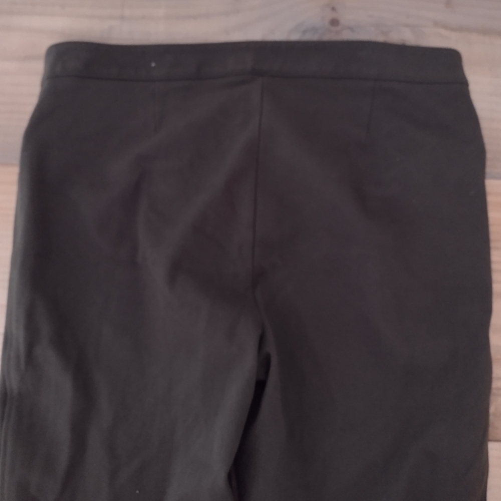 Talbots Dark Army Green Stretch Knit Skinny Ankle Pants Size 8p NEW - Picture 10 of 13
